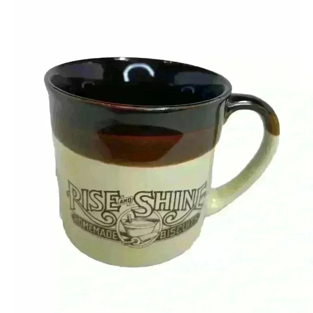 1984 Vintage Hardee’s Rise And Shine Homemade Biscuits Mug Restaurant Wa…